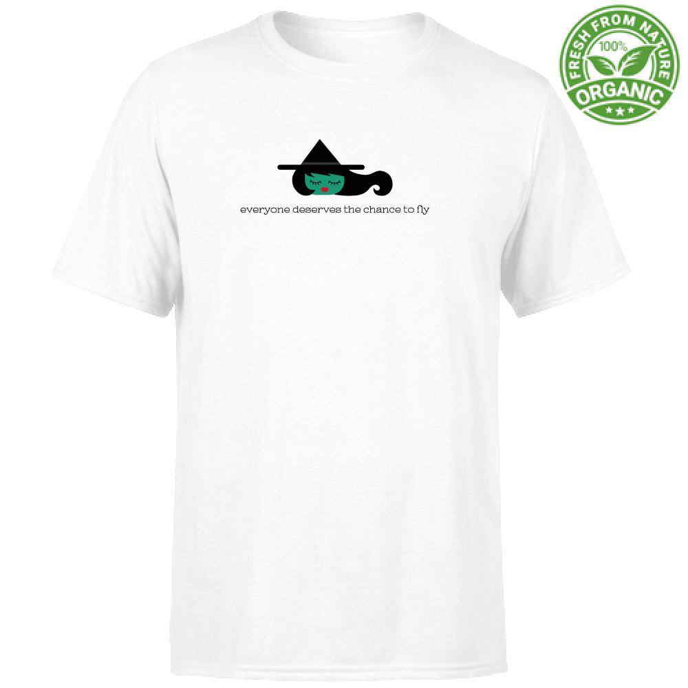 Wicked T-Shirt Unisex Organic - Everyone deserves the chance to fly - white