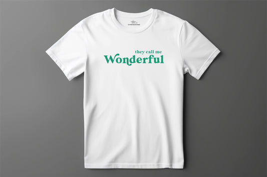 Wicked T-Shirt Unisex Organic - They call me wonderful - white