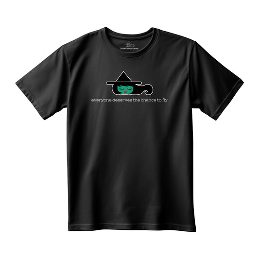 Wicked T-Shirt Unisex Organic - Everyone deserves the chance to fly - black